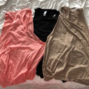 Yoga tanks set of three
